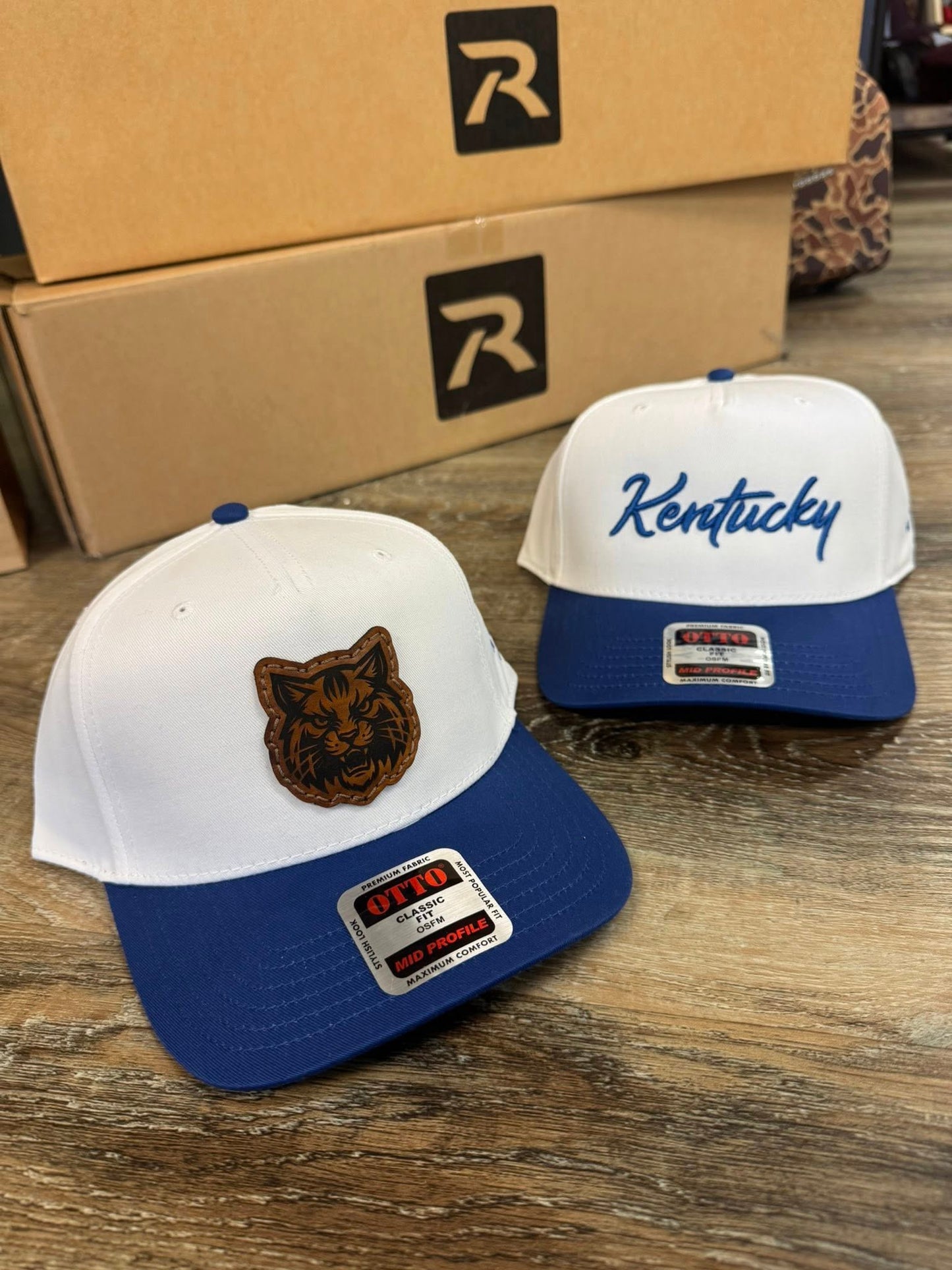 Kentucky Otto Cap White/Royal Blue