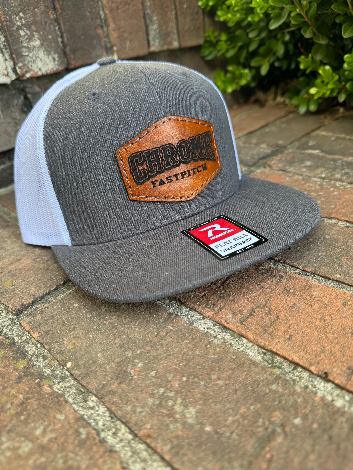 Chrome Richardson 511 Flat Bill Snap Back Trucker