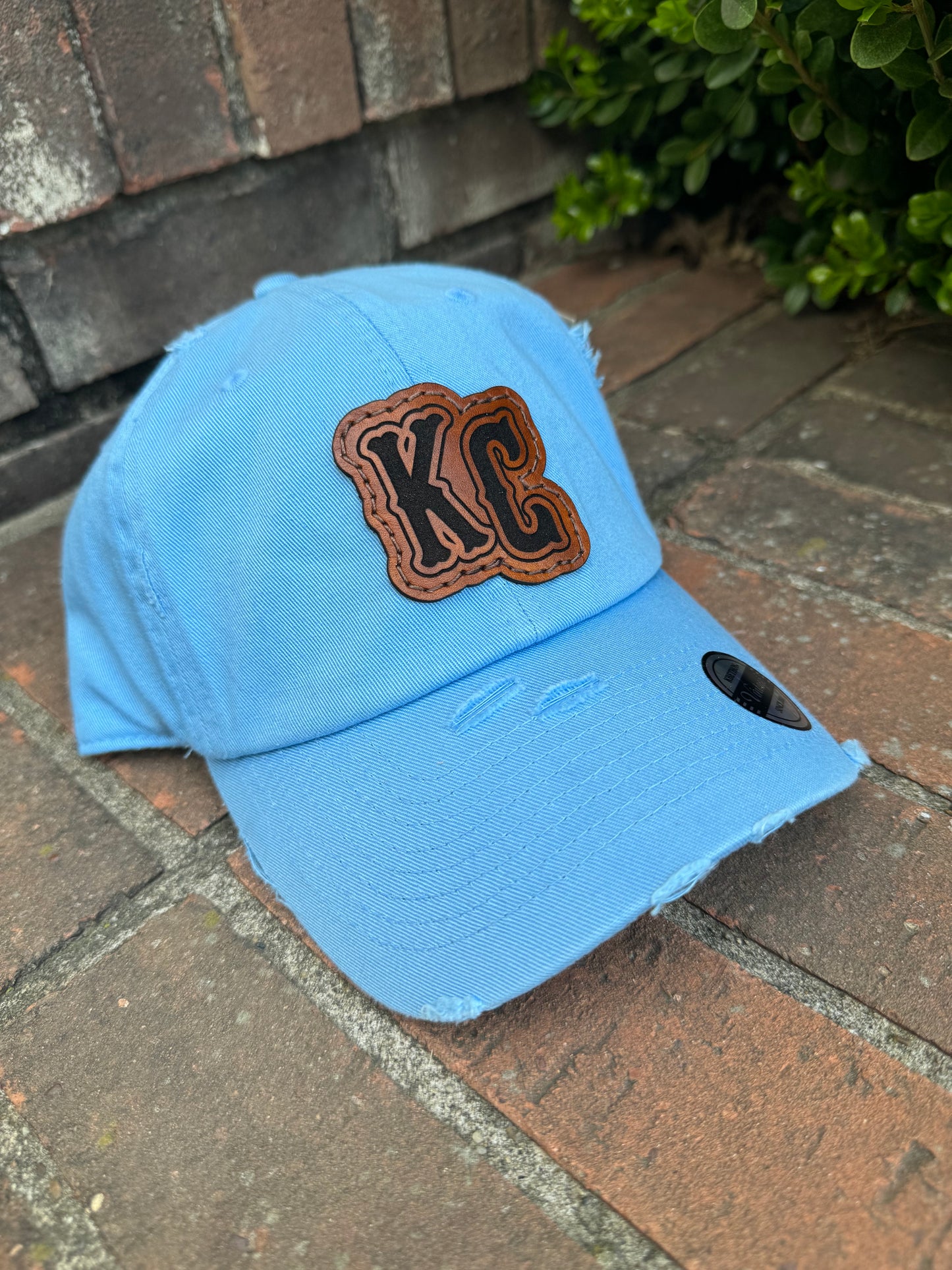 Chrome KB Distressed Dad Cap