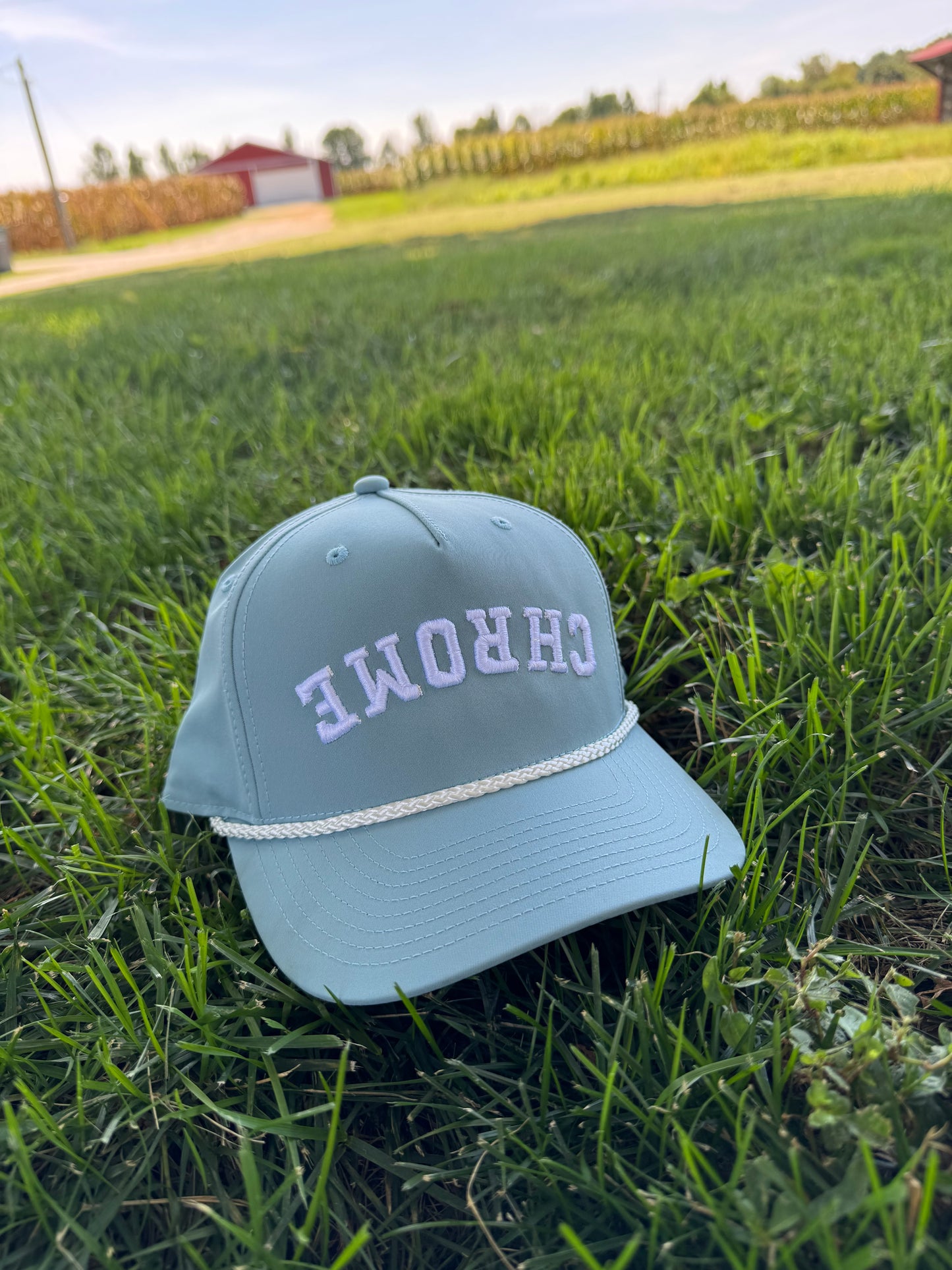 Chrome Upside down embroidery