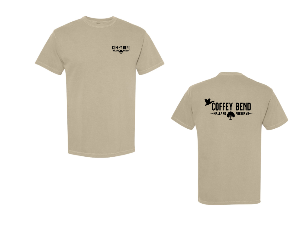 Coffey Bend Comfort Colors T-shirt - Khaki