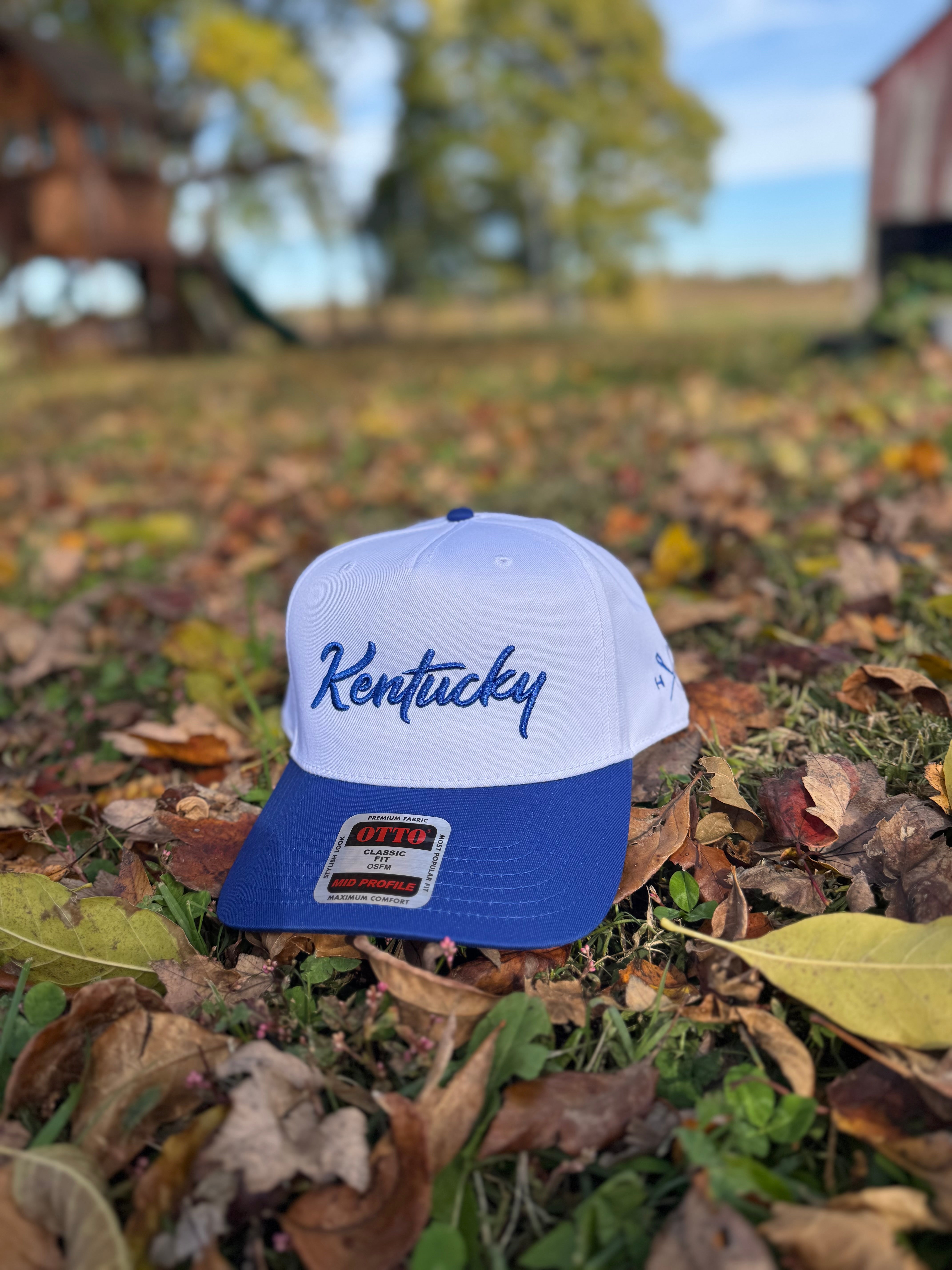 Kentucky Embroidered OTTO CAP 5 Panel Mid Profile Baseball Cap – Hide ...