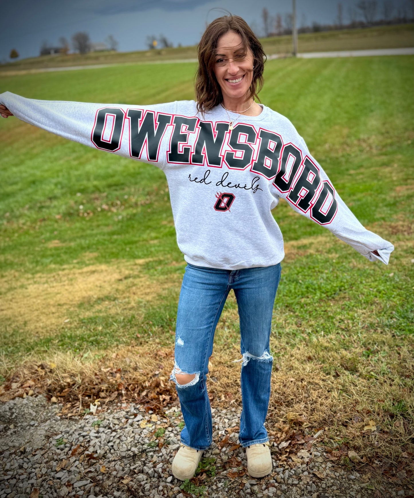 Oversized Fan Crewneck Sweatshirt