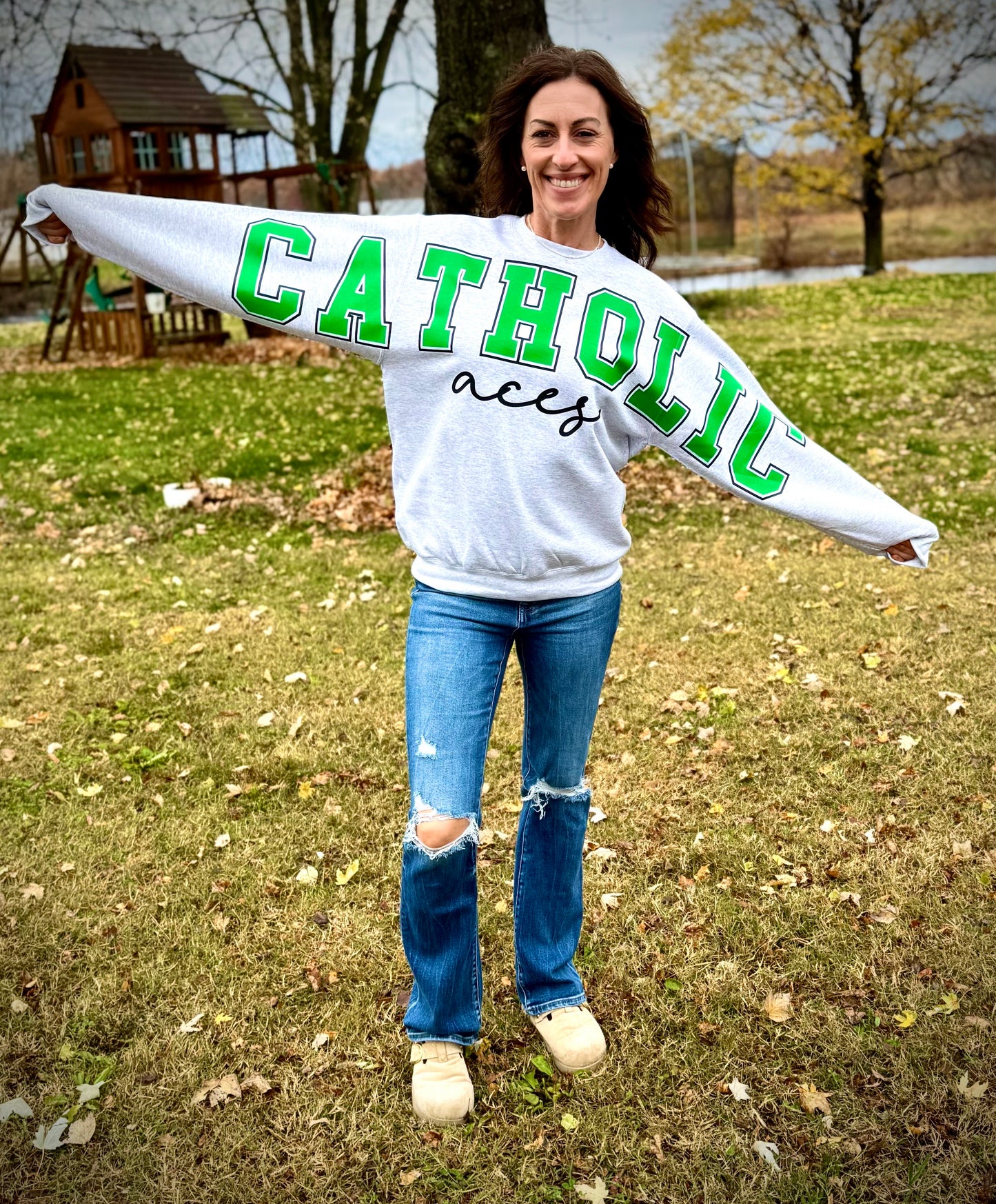 Oversized Fan Crewneck Sweatshirt