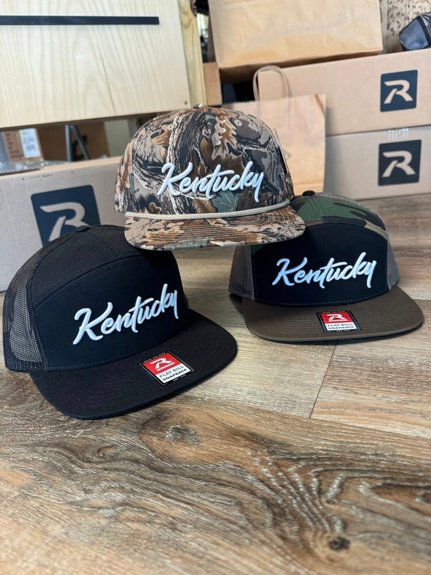 Kentucky Embroidered Richardson 256P - Realtree Advantage Rope