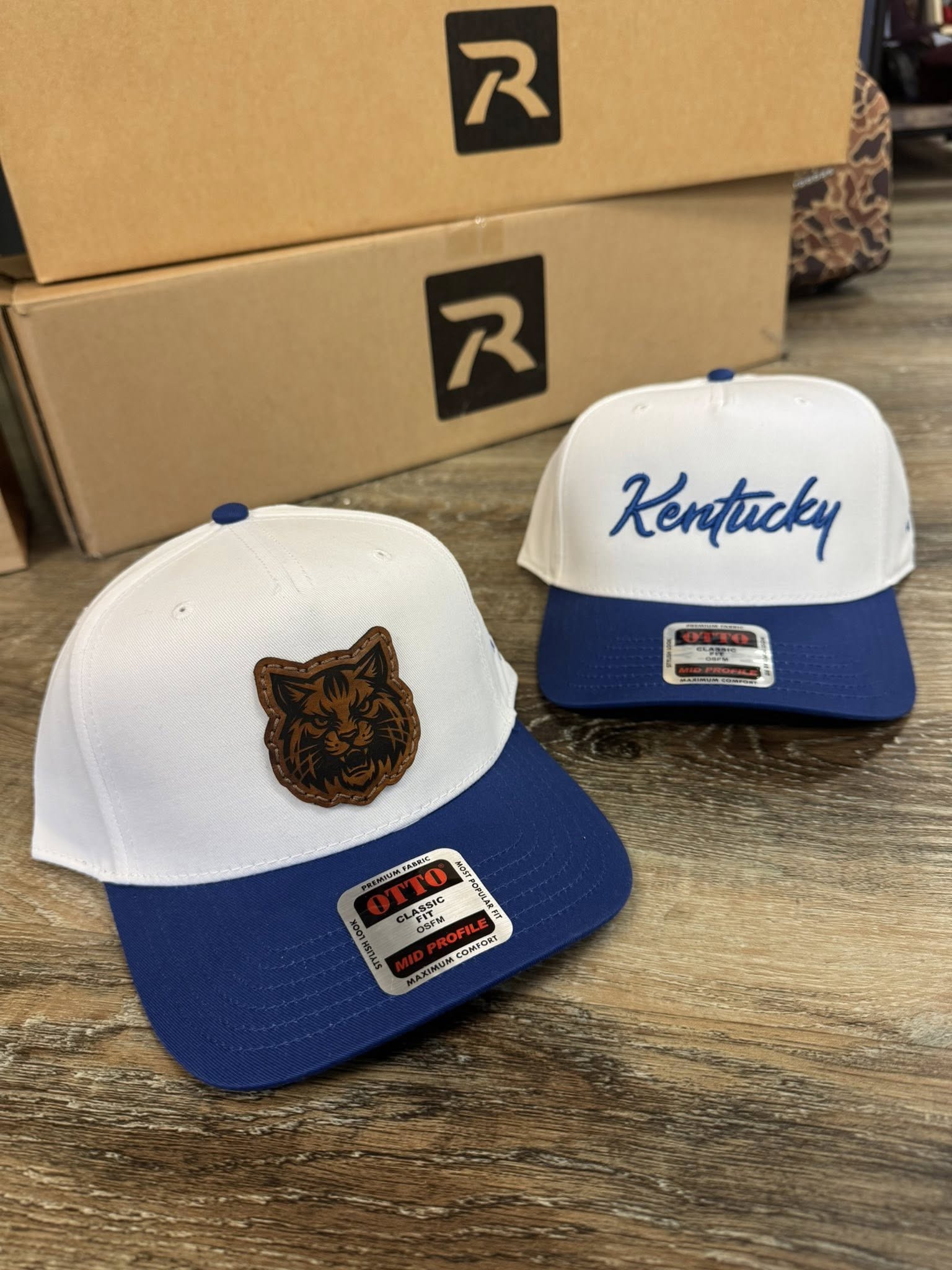 Kentucky Otto Cap White/Royal Blue – Hide and Timber Designs
