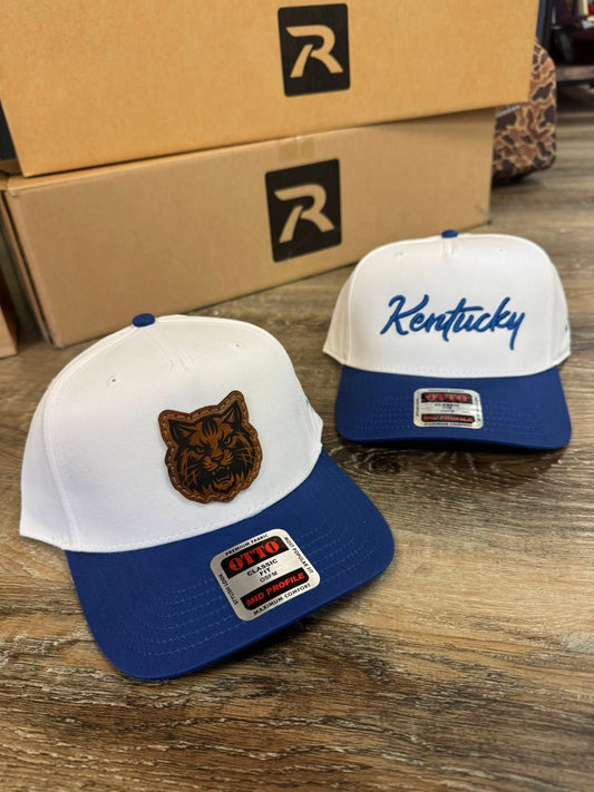 Kentucky Otto Cap White/Royal Blue