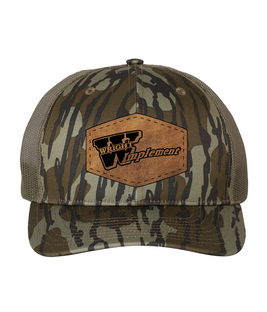 Wright Implement Leather Patch Camo Hat