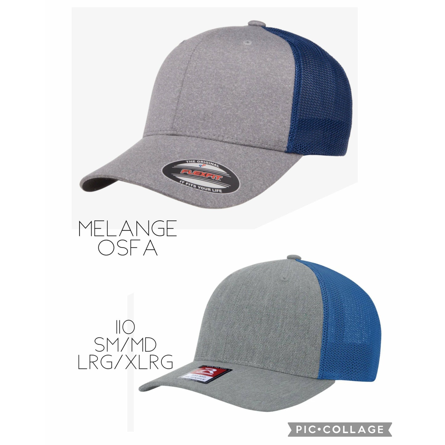 Flex Fit One Size Fits All- Richardson 110 comes small/medium OR Large/Xlarge